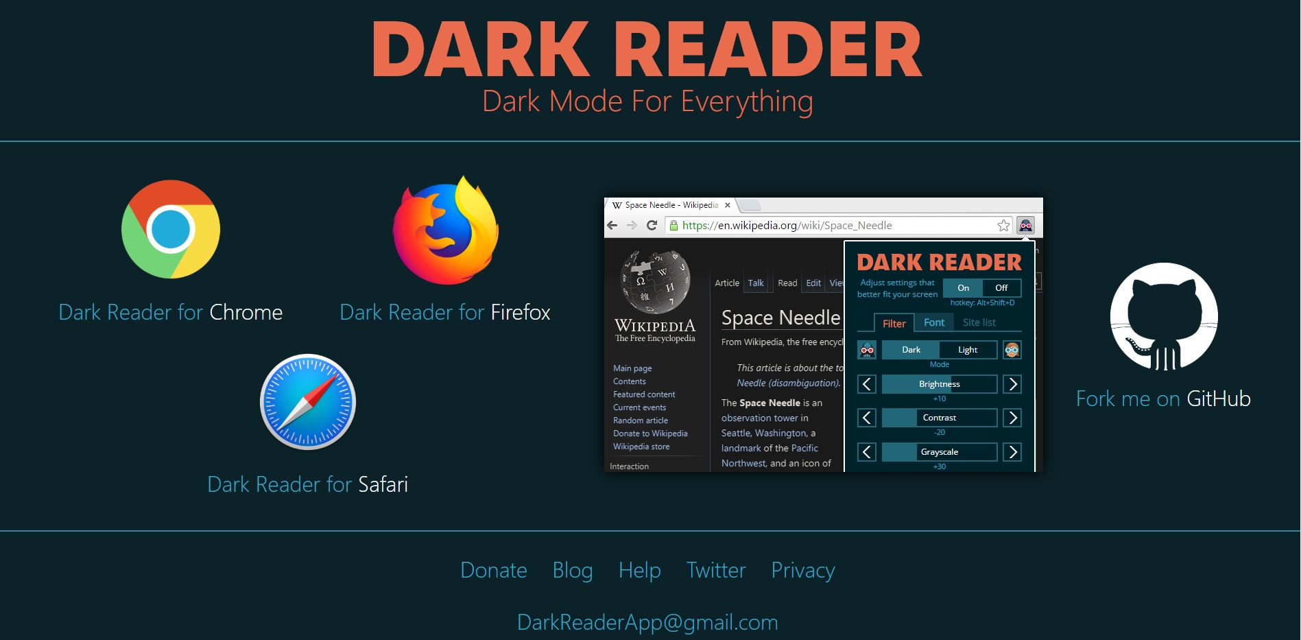 DarkReader」ブラウザを強制的にダークテーマに!?  左に右折-TRTTL-